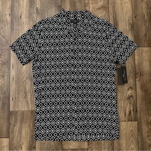 Black and White Geometric Men's Shaquille O'Neal
